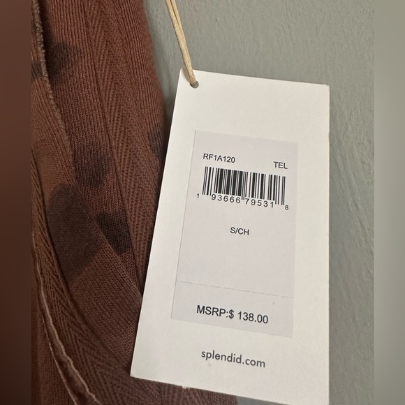 NWT Splendid  Drawstring Waist Mid Rise Leopard Print Coordinating Joggers small - Picture 6 of 11